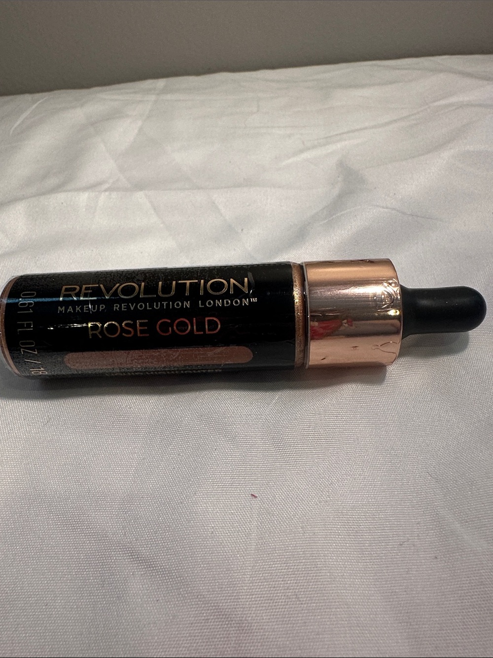 Revolution Makeup Rose Gold Liquid Highlighter 0.61 fl oz New Sealed
